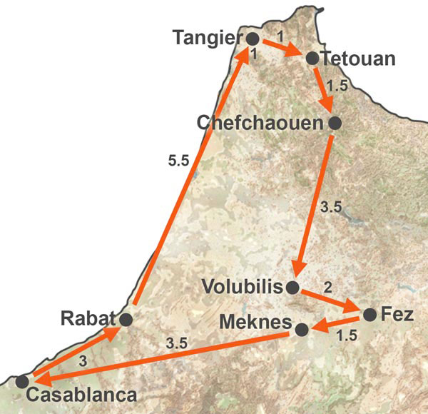Northern and Central Morocco Trip